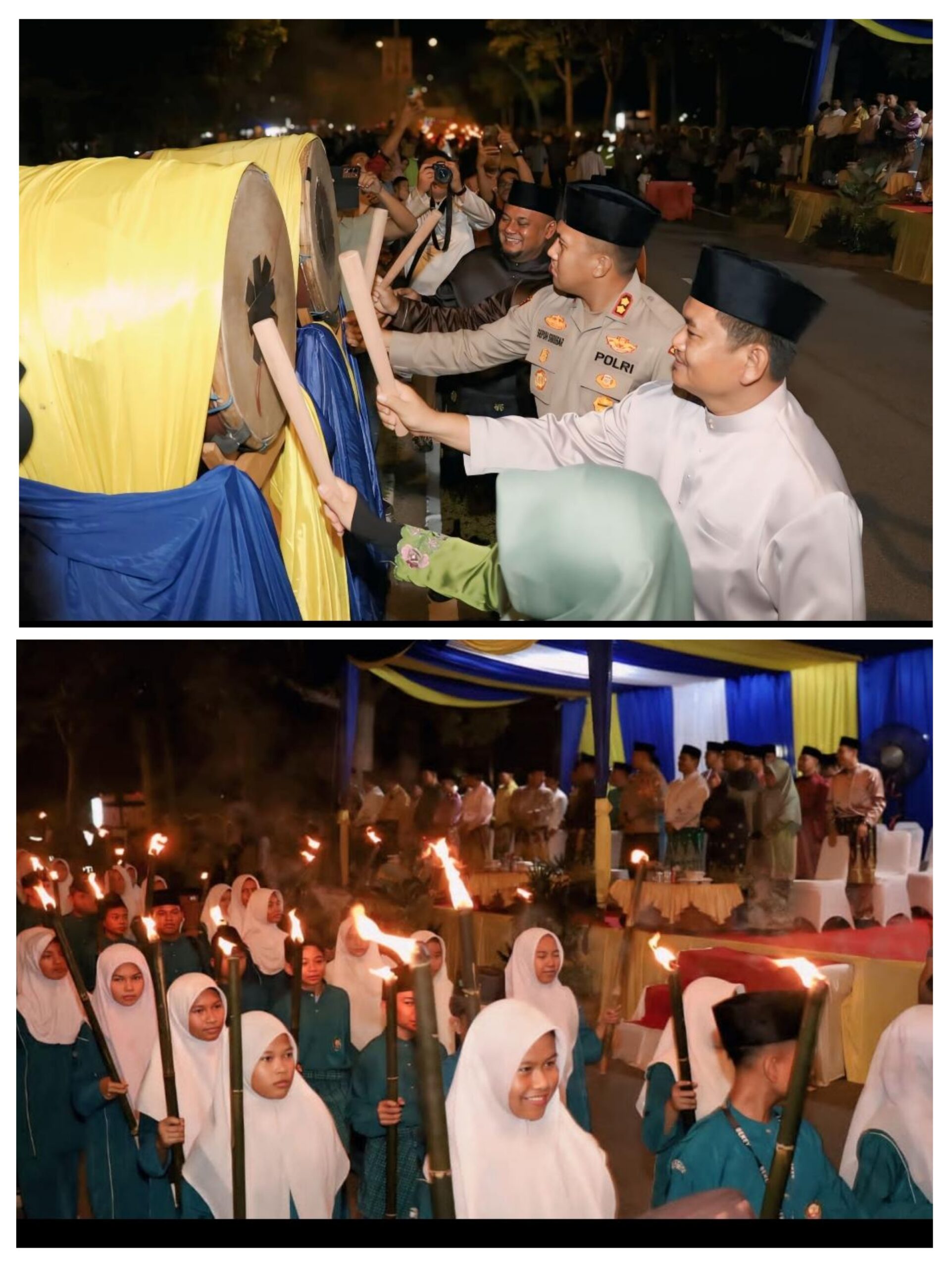 fmmnews.com | 173 Personel Polres Siak Diturunkan Untuk Melakukan Pengamanan Pawai Takbir Idul Adha 1447 H