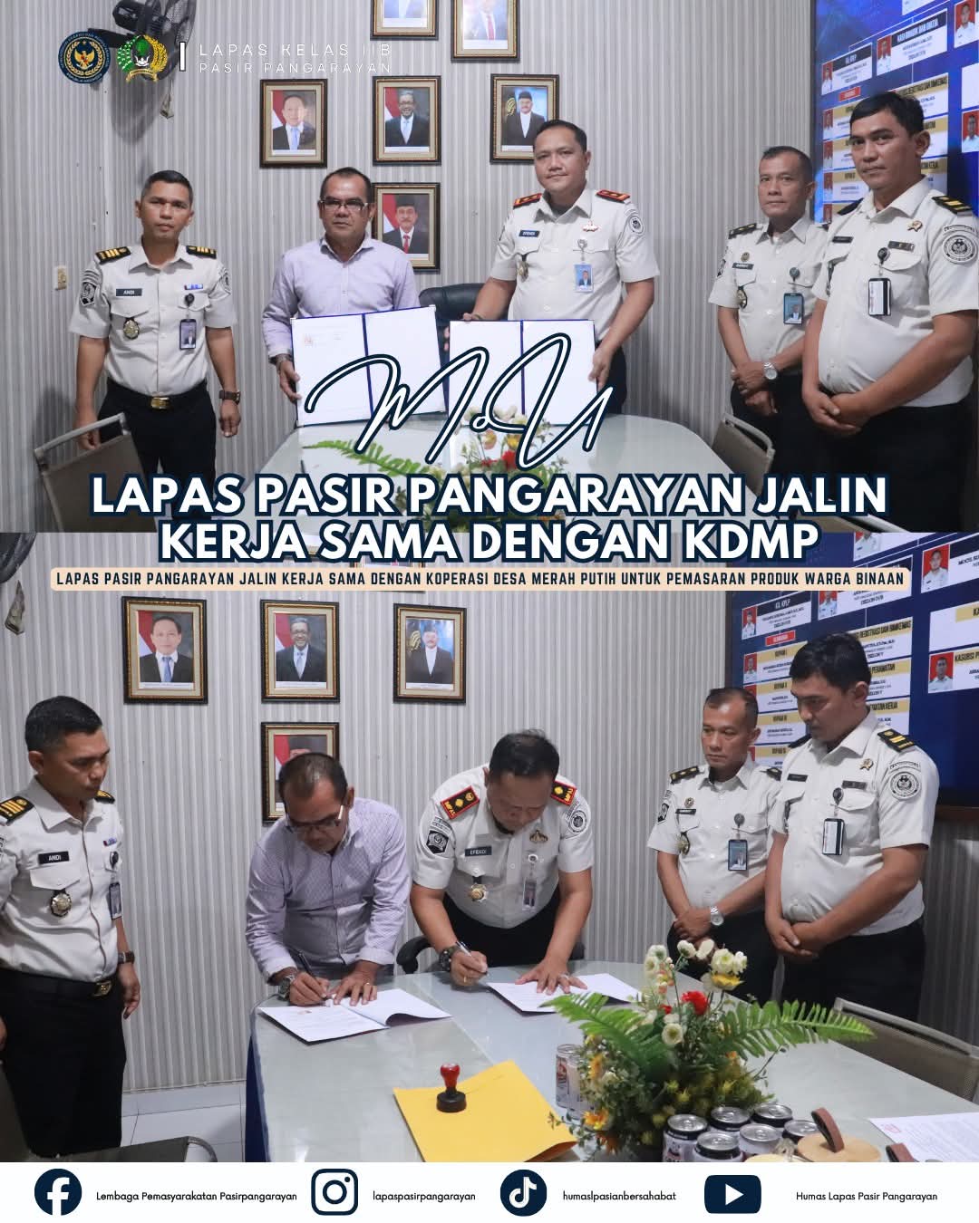 fmmnews.com | Lapas Pasir Pangarayan Jalin Kerja Sama dengan Koperasi Desa Merah Putih untuk Pemasaran Produk Warga Binaan