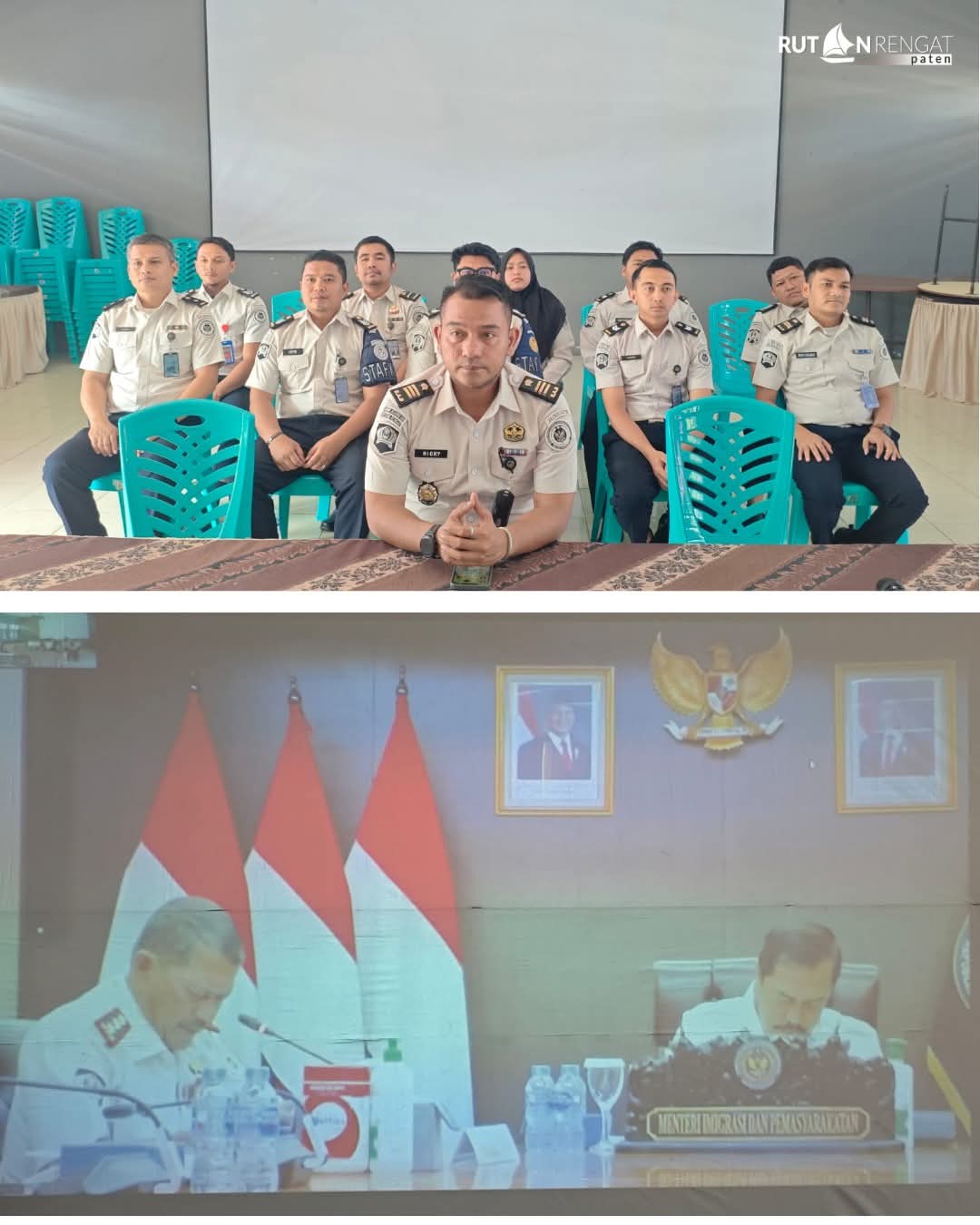 fmmnews.com | Rutan Rengat Ikuti Rapat Analisis dan Evaluasi Pemasyarakatan yang Dipimpin Langsung Menteri Imigrasi dan Pemasyarakatan RI