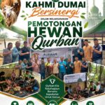 fmmnews.com | HIPKA dan KAHMI Dumai Bersinergi Laksanakan Pemotongan Hewan Kurban