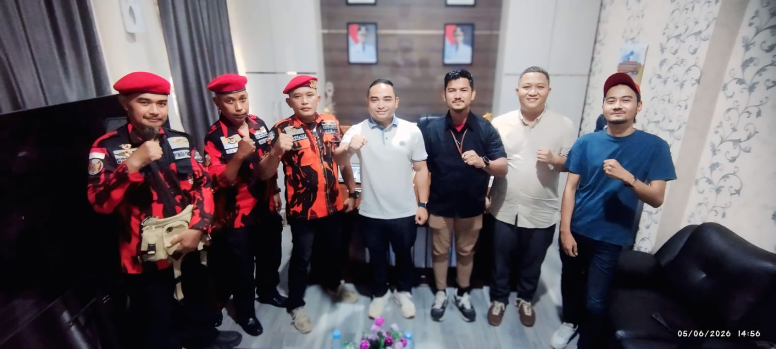fmmnews.com | KOTI MPC Pemuda Pancasila Kota Pekanbaru Jalin Silaturahmi dan Audiensi dengan Camat Sukajadi