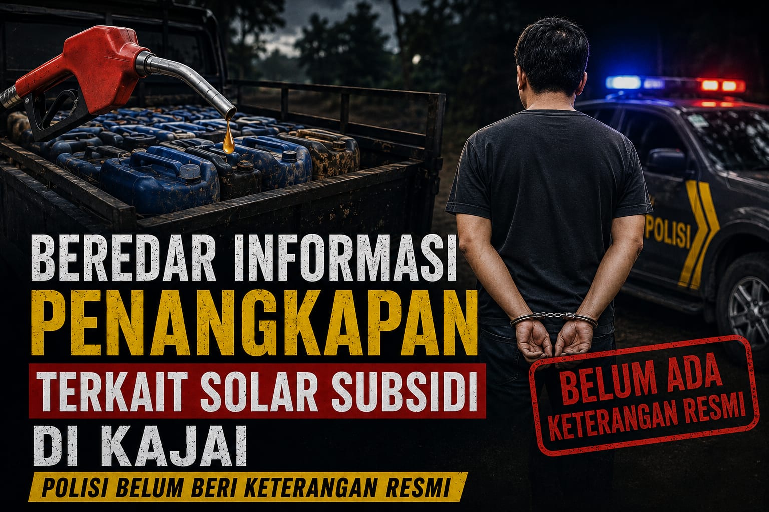 fmmnews.com | Beredar Informasi Penangkapan Terkait Solar Subsidi di Kajai, Polisi Belum Beri Keterangan Resmi