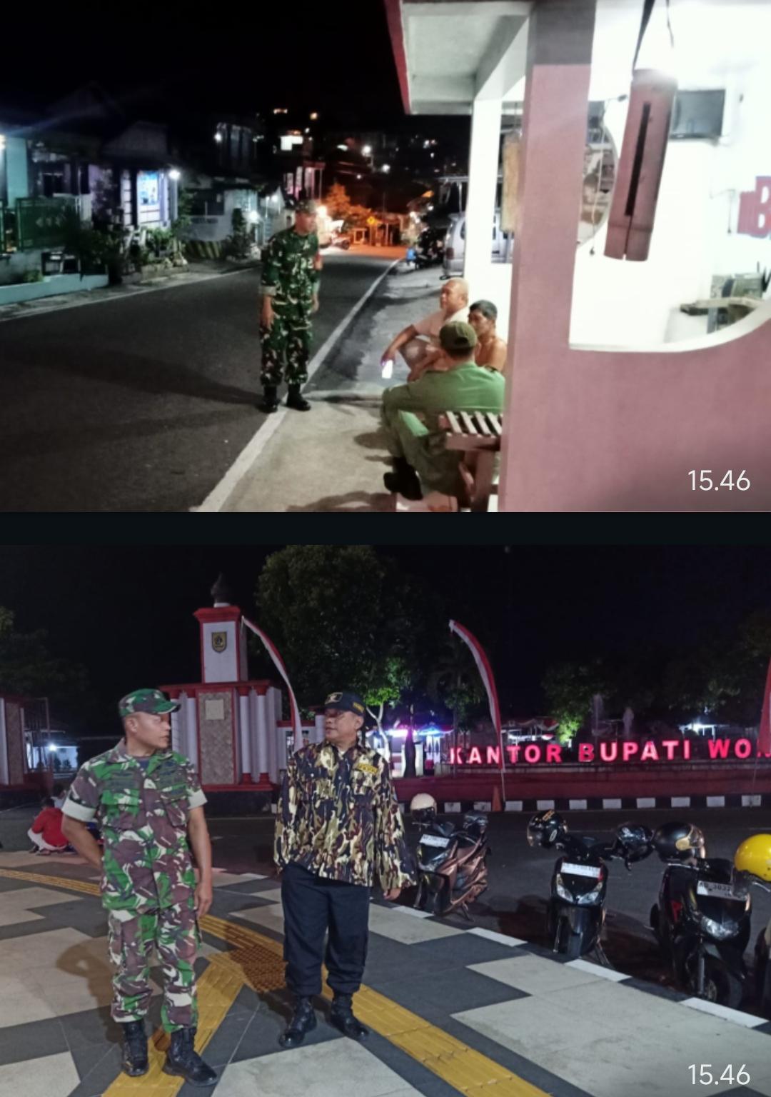fmmnews.com | Patroli Malam TNI di Jantung Kota Wonogiri, Serka Jumadi Pastikan Situasi Tetap Aman dan Kondusif