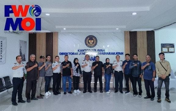 fmmnews.com | Jalin Sinergitas, DPD PWMOI Pekanbaru Audensi dengan Kakanwil Ditjenpas Riau