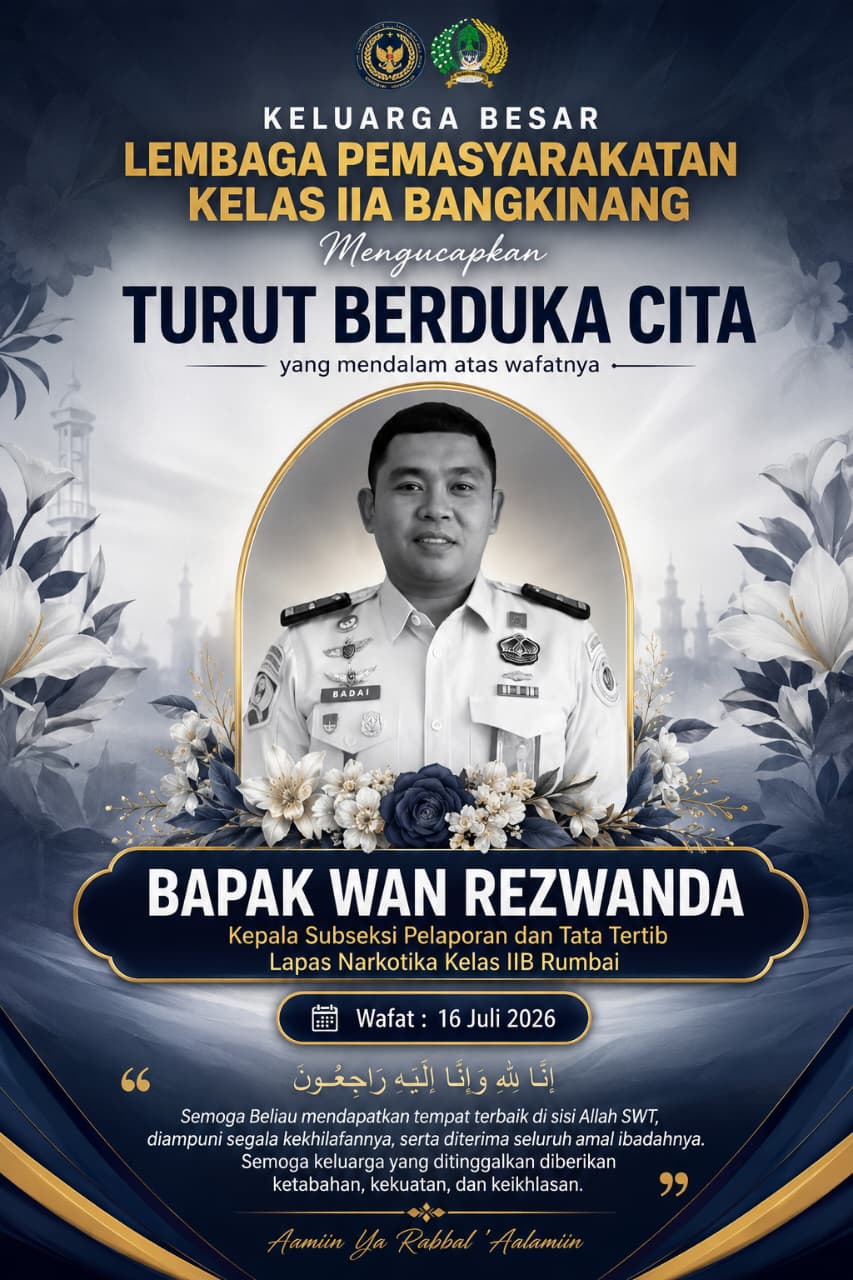 fmmnews.com | Keluarga Besar Lapas Kelas IIA Bangkinang Berduka, Wan Rezwanda Tutup Usia