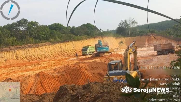  | KAMPAR – Menanggapi pemberitaan yang beredar mengenai aktivitas galian tanah di KM 15 Jalan Garuda Sakti, Desa Karya Indah, Kecamatan Tapung, Kabupaten Kampar, pihak pengelola dan manajemen secara tegas menyatakan bahwa narasi tersebut tidak benar, sepihak, dan menyesatkan publik.