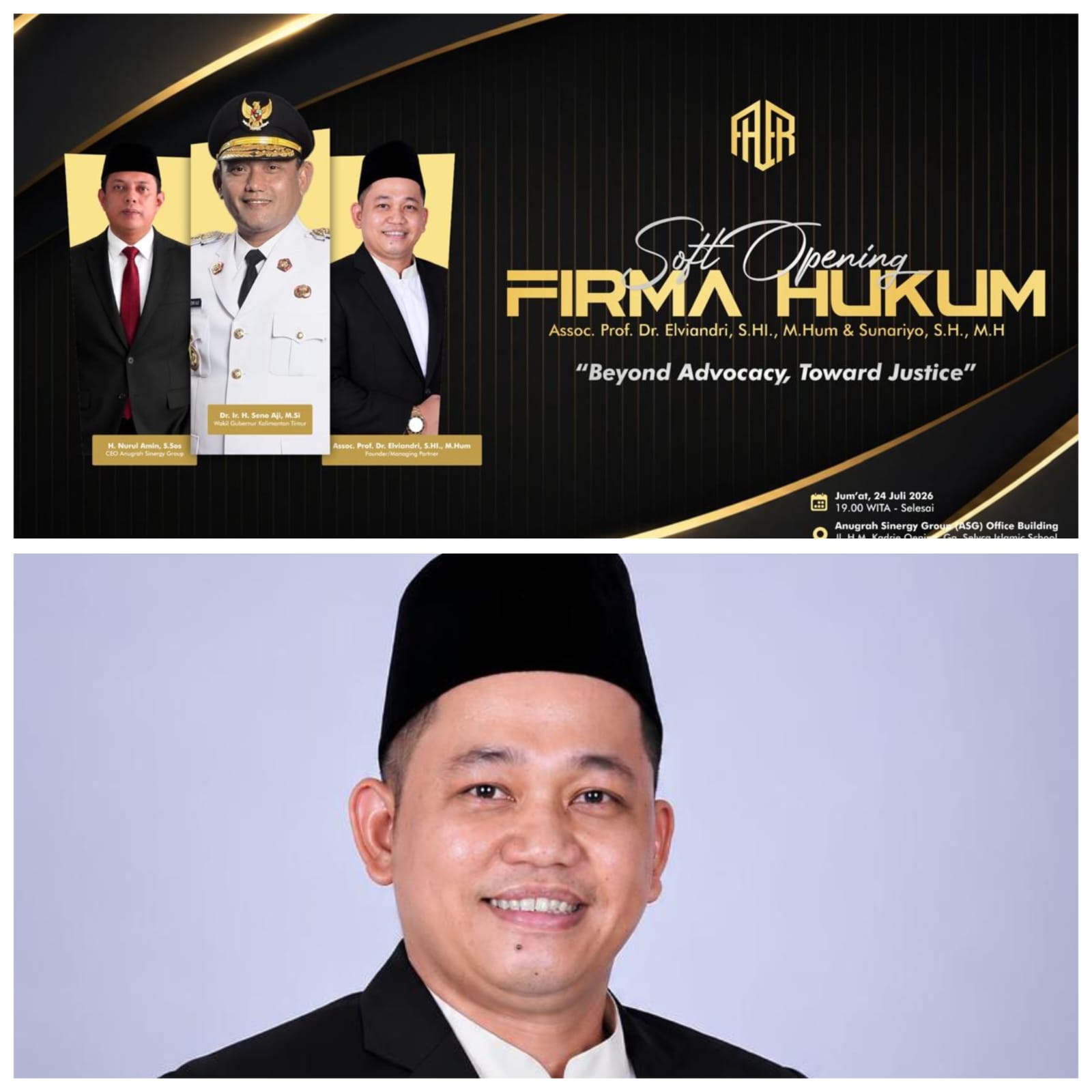  | Firma Hukum Assoc. Prof. Dr. Elviandri & Sunariyo Resmi Diluncurkan, Seno Aji: Kaltim Butuh Layanan Hukum yang Profesional di Era IKN