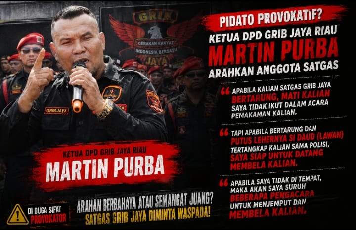  | Ketua DPD GRIB JAYA Riau Belum Berikan Jawaban terkait Dugaan Pernyataan dalam Rekaman Video, yang Beredar Di media sosial
