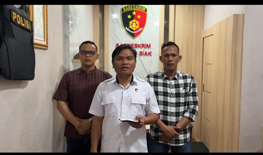  | Siaran Pers Polres Siak ungkap kasus kekerasan terhadap Anak, dua tersangka diamankan