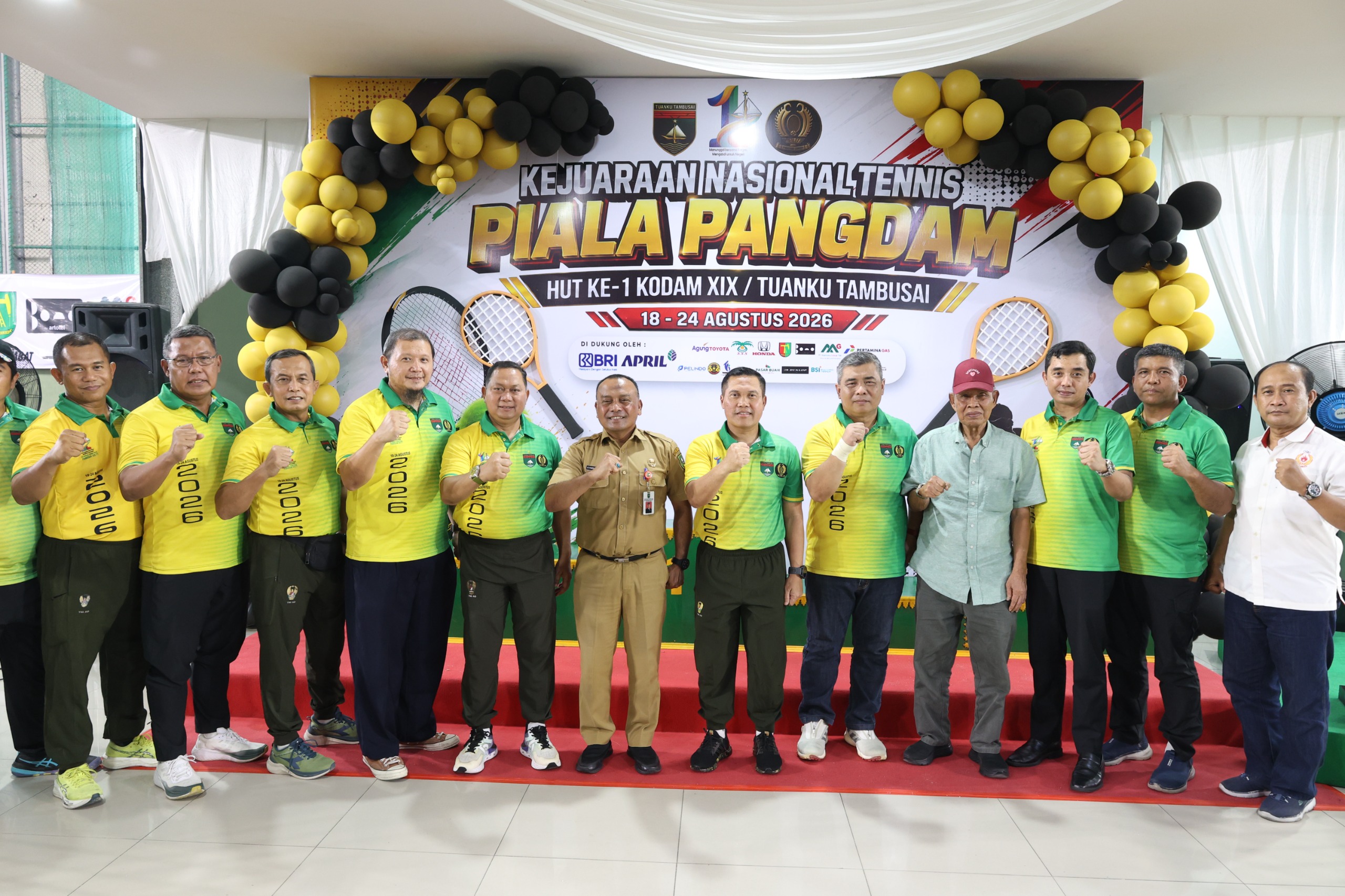  | Pangdam XIX Tuanku Tambusai Tegaskan Sportivitas pada Penutupan Kejurnas Tenis