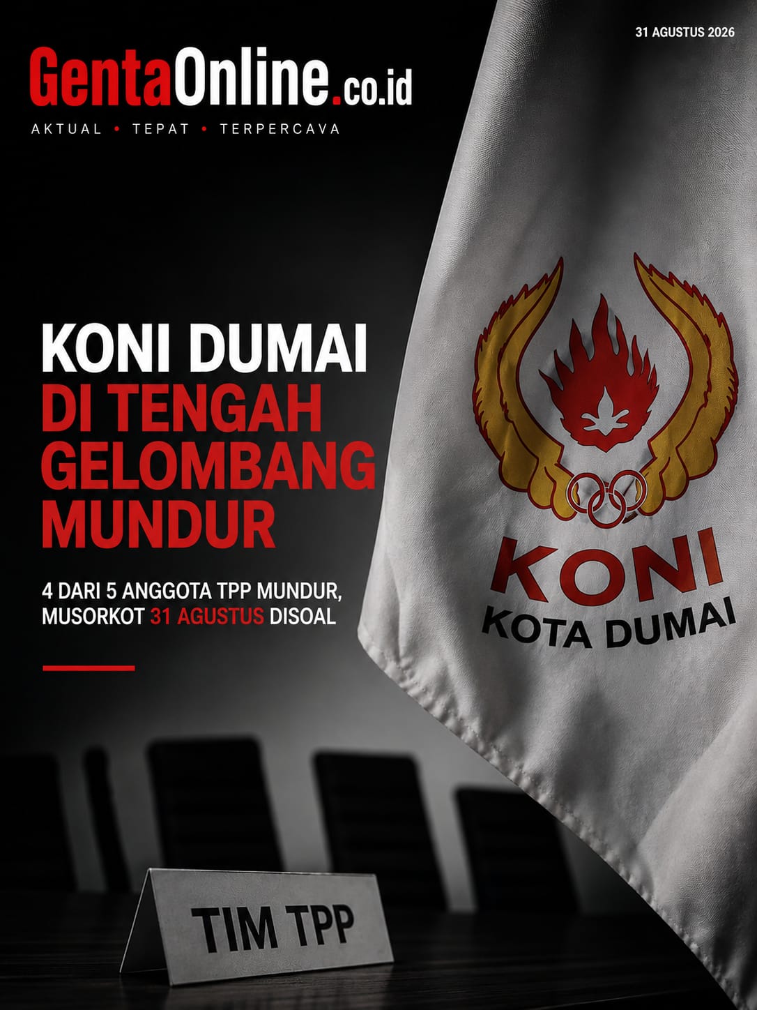  | 4 dari 5 Anggota TPP KONI Dumai Mundur, Musorkot 31 Agustus Terancam Dipersoalkan