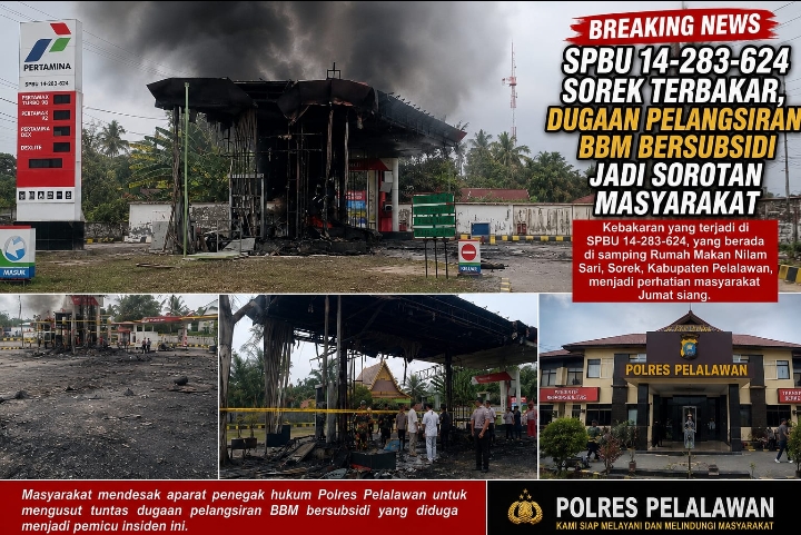  | SPBU 14-283-624 Sorek Terbakar, Dugaan Pelangsiran BBM Bersubsidi Jadi Sorotan Masyarakat