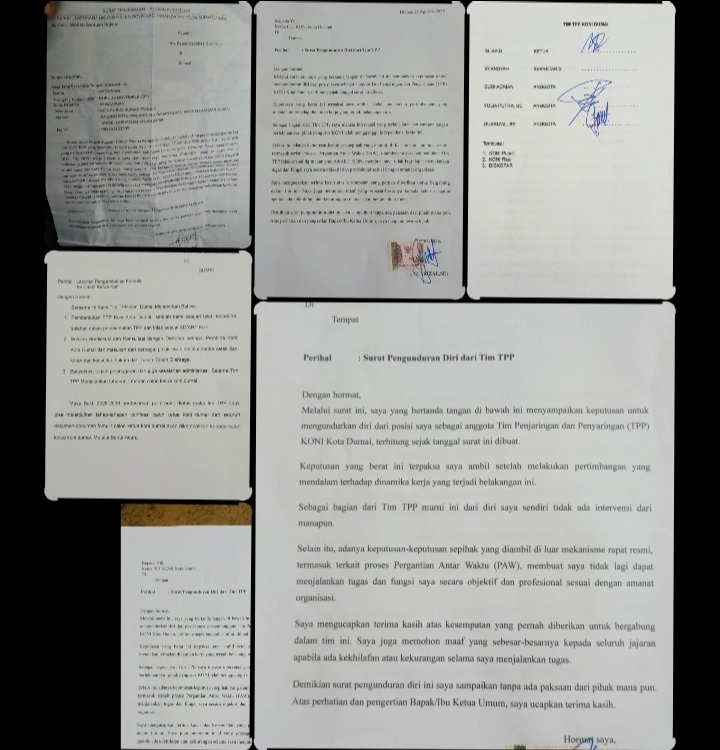  | ADA APA?" 4 DARI 5 ANGGOTA TPP KONI KOTA DUMAI UNDURKAN DIRI, MUSORKOT 31 AGUSTUS DISOAL