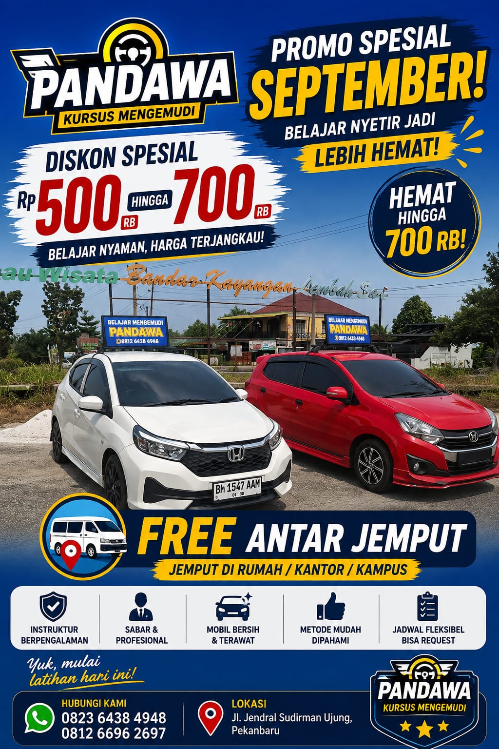 | PANDAWA GELAR PROMO BESAR-BESARAN KURSUS MENGEMUDI, DISKON HINGGA 700 RIBU | PANDAWA GELAR PROMO BESAR-BESARAN KURSUS MENGEMUDI, DISKON HINGGA 700 RIBU