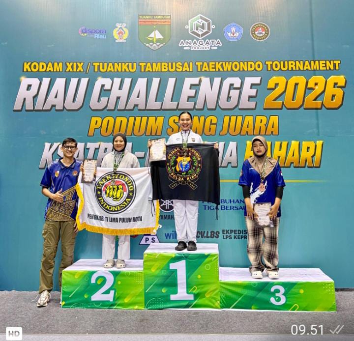 | Personel Satlantas Polres Kampar Bangga — Bripda Mega Sabet Emas Riau Challenge & Emas Piala Panglima TNI 2026 | Personel Satlantas Polres Kampar Bangga — Bripda Mega Sabet Emas Riau Challenge & Emas Piala Panglima TNI 2026