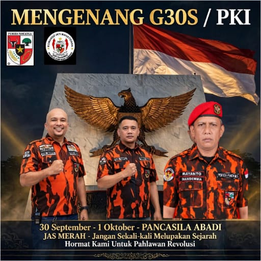 | KOTI MPC PP Kota Pekanbaru mengenag tragedi G30S/PKI, jangan perpnah melupakan sejarah bangsa | KOTI MPC PP Kota Pekanbaru mengenag tragedi G30S/PKI, jangan perpnah melupakan sejarah bangsa