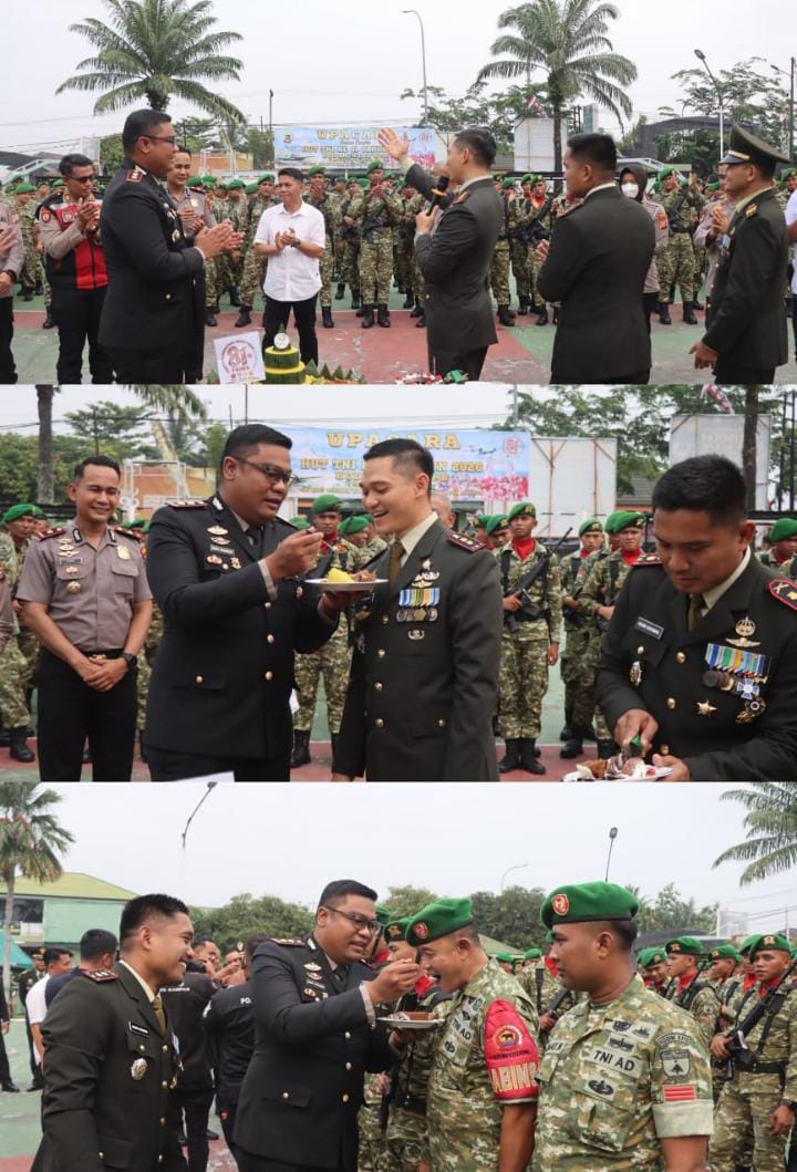 | HUT TNI Ke 81, Surprise Kapolres Kampar Kepada Kodim 0313/KPR | HUT TNI Ke 81, Surprise Kapolres Kampar Kepada Kodim 0313/KPR