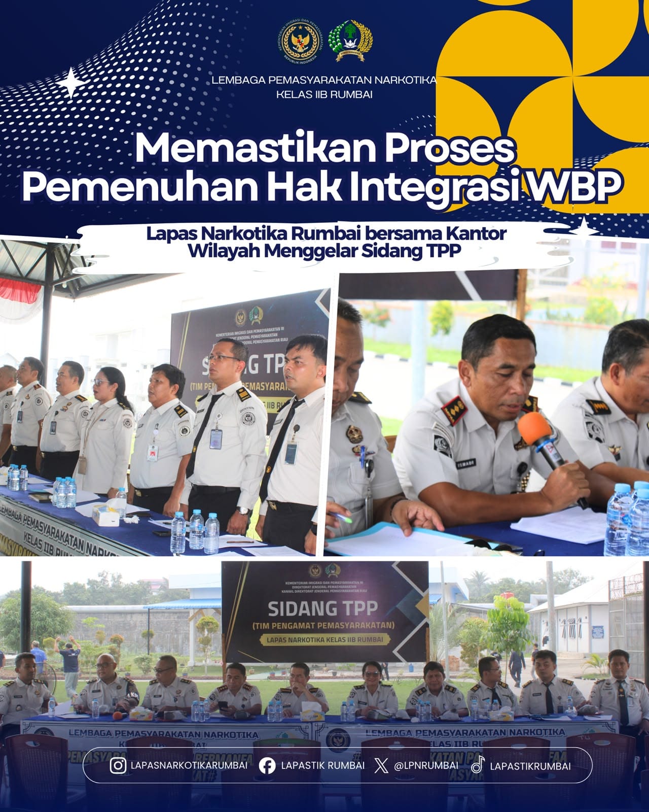 | Lapas Narkotika Rumbai Gelar Sidang TPP, Siapkan WBP Kembali ke MasyarakaI | Lapas Narkotika Rumbai Gelar Sidang TPP, Siapkan WBP Kembali ke MasyarakaI