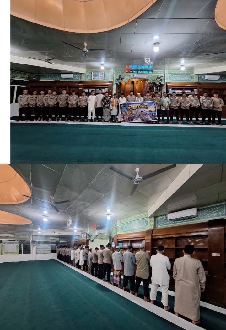 | Pererat Silaturahmi, Jajaran Polres Kampar Sholat Subuh Berjamaah di Masjid At-Taubah Bangkinang | Pererat Silaturahmi, Jajaran Polres Kampar Sholat Subuh Berjamaah di Masjid At-Taubah Bangkinang
